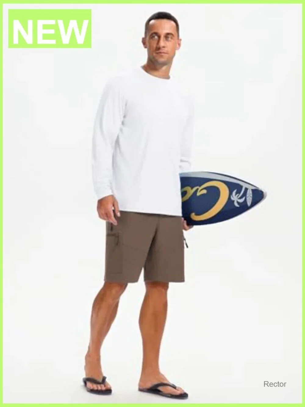 Men's UPF 50+ Long Sleeve Sun Shirt Rash Guard Quick Dry Fishing UV Protection
